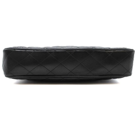 Authentic Chanel CC Charm Black Lambskin Leather Shopper Tote Bag - Picture 3 of 6